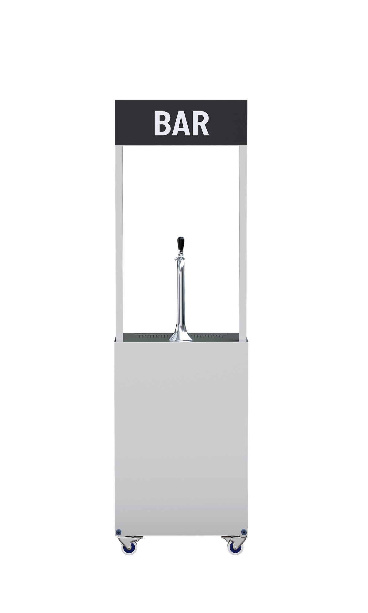 Compact draught beer bar
