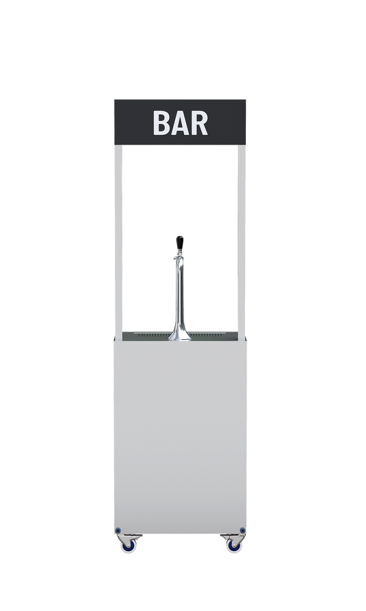 Compact draught beer bar