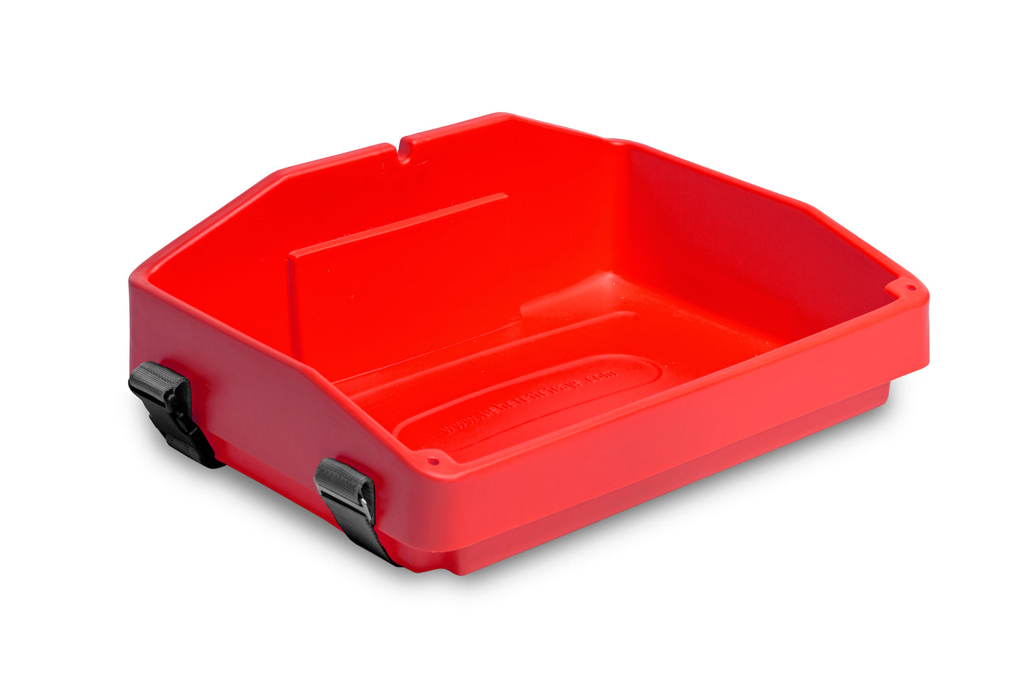 Red plastic usherette tray