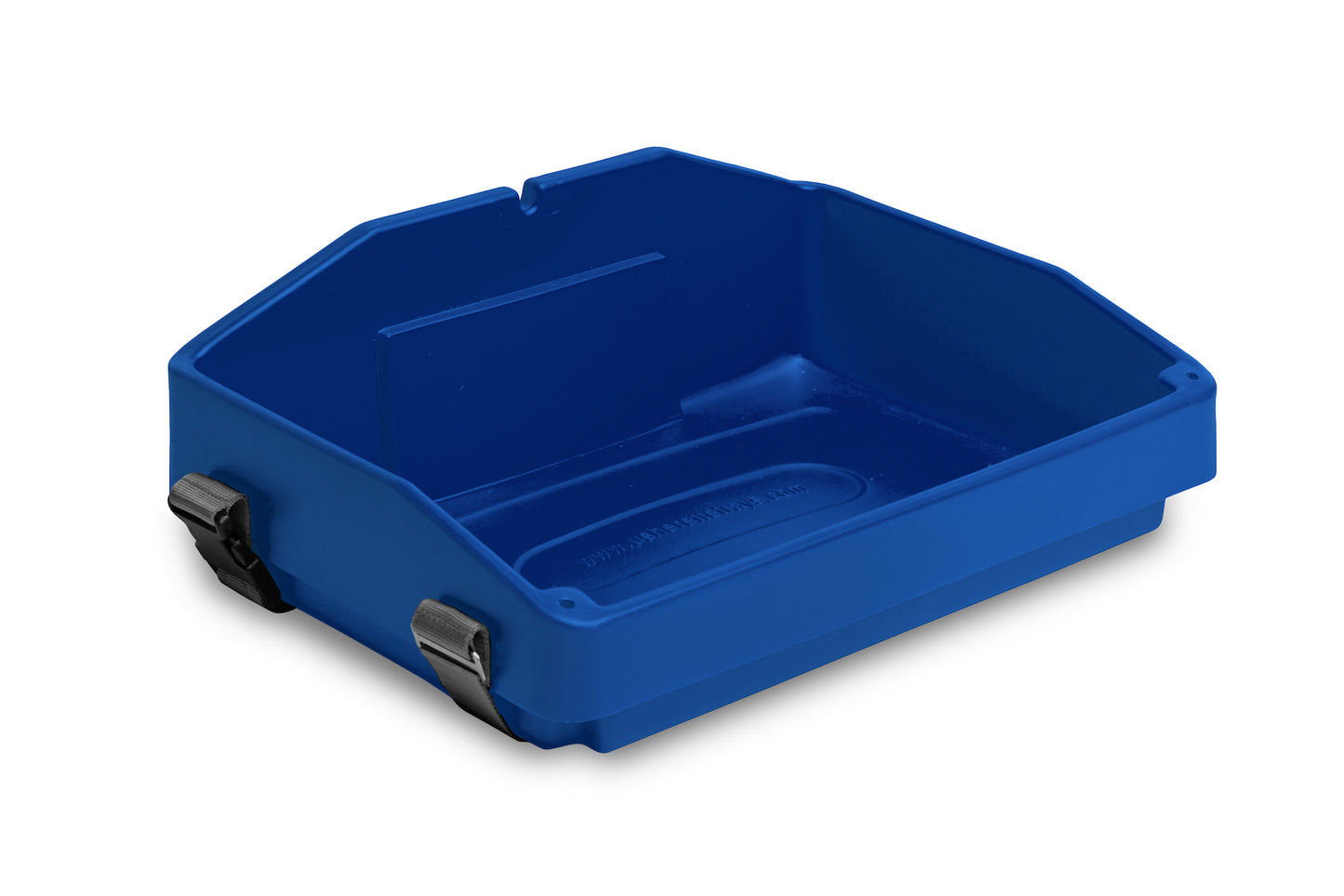 Royal blue plastic usherette tray