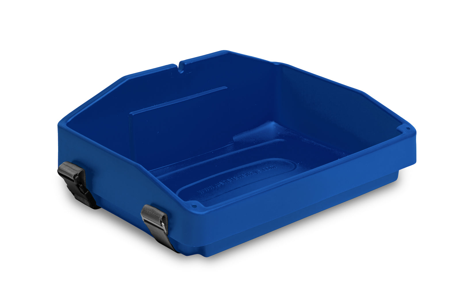 Royal blue plastic usherette tray