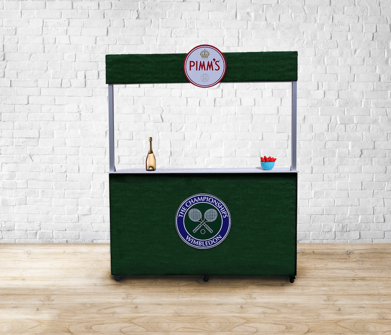 Wimbledon branded mobile bar