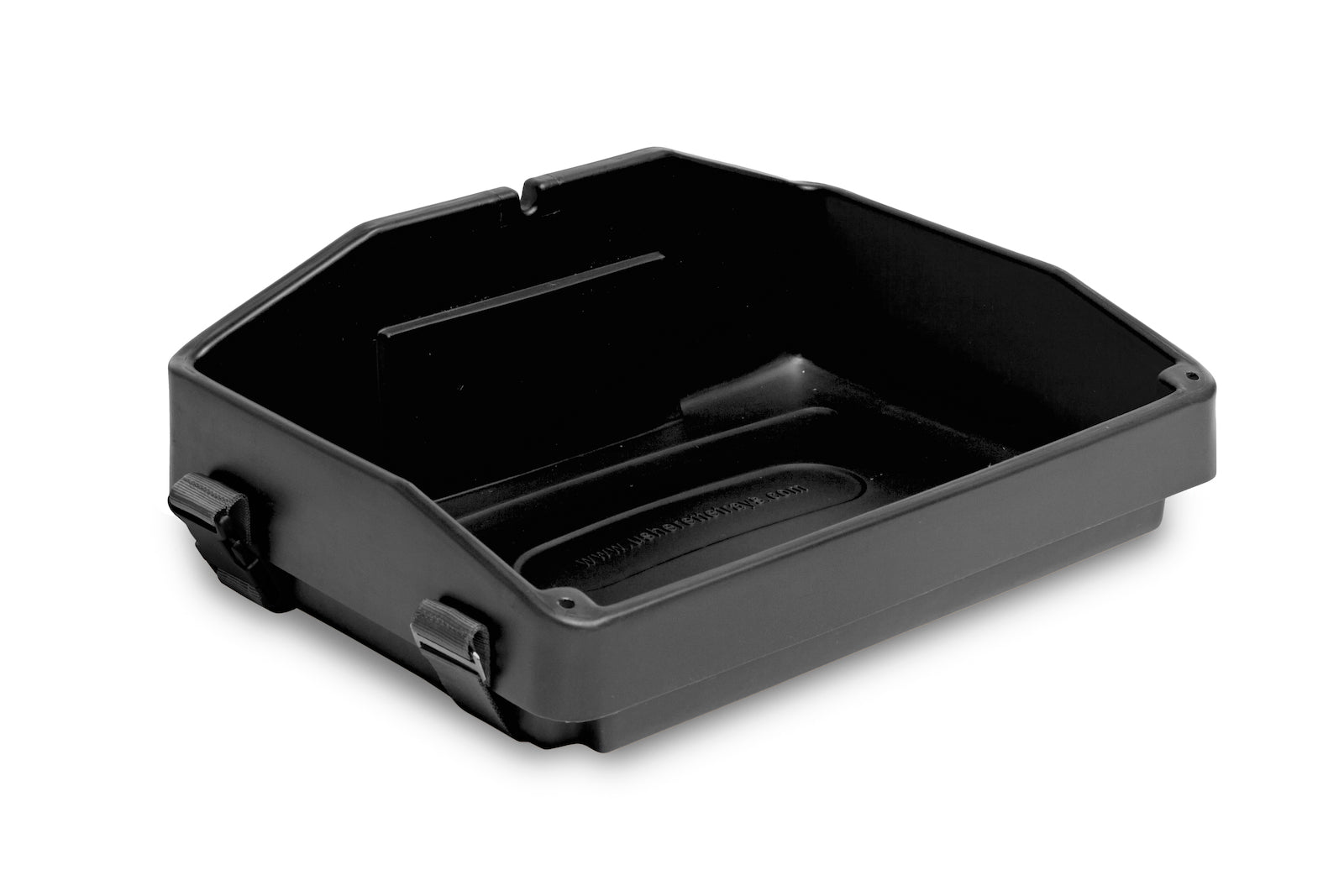 Black plastic usherette tray