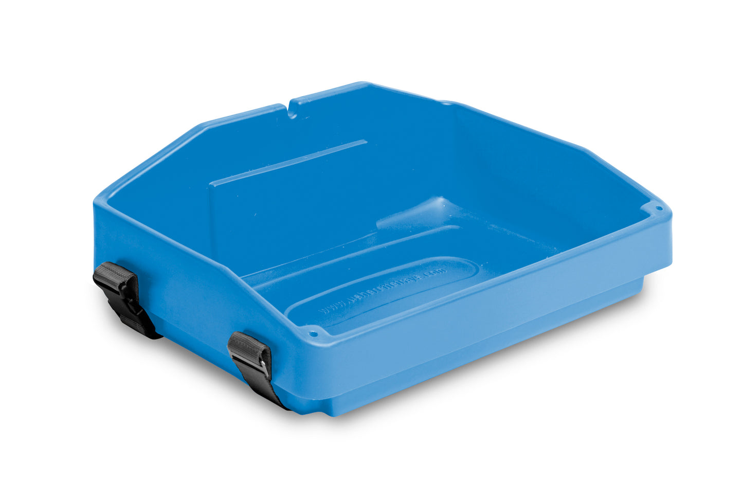 Light blue plastic usherette tray
