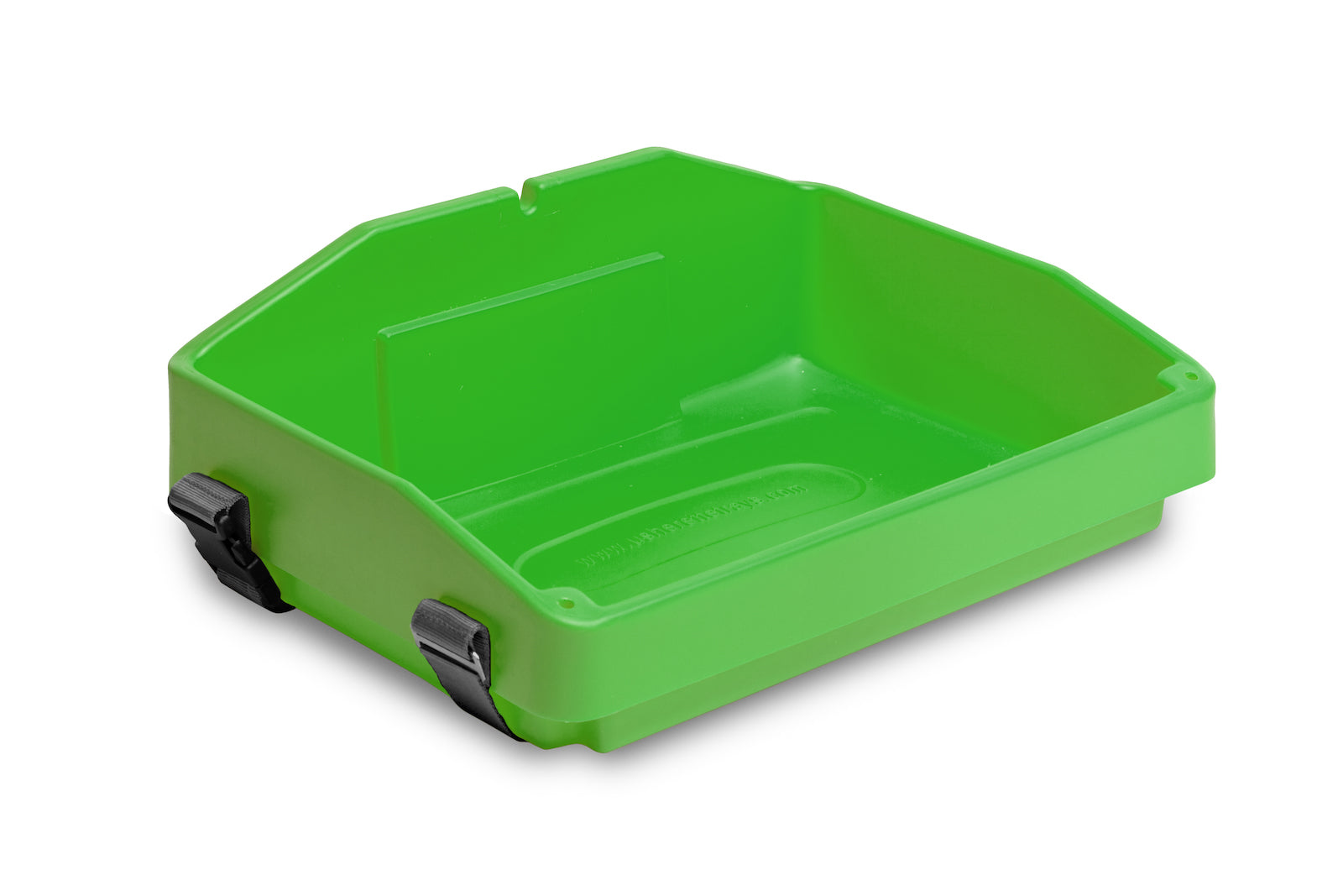 Pea green plastic usherette tray