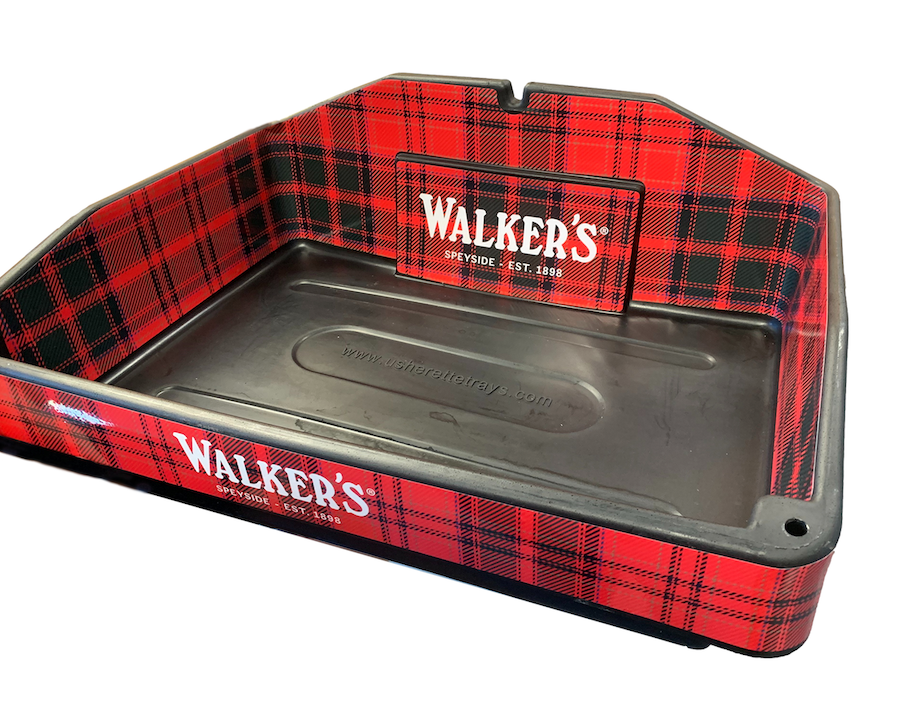 Walker's branded usherette tray