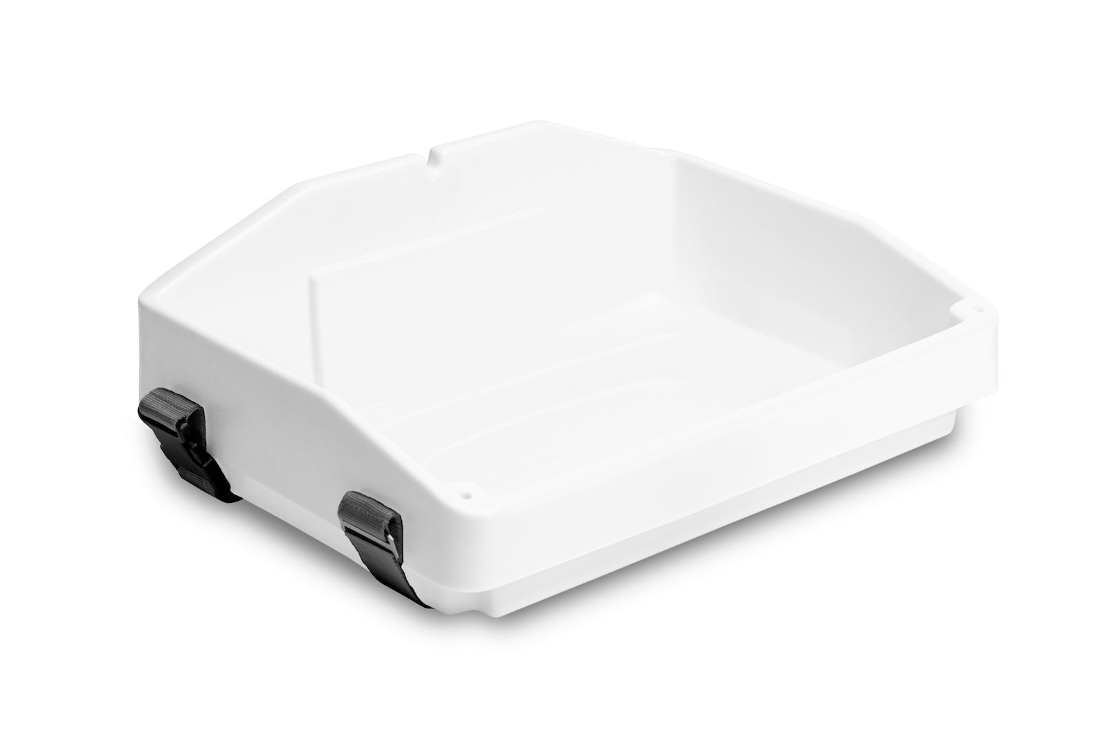 White plastic usherette tray